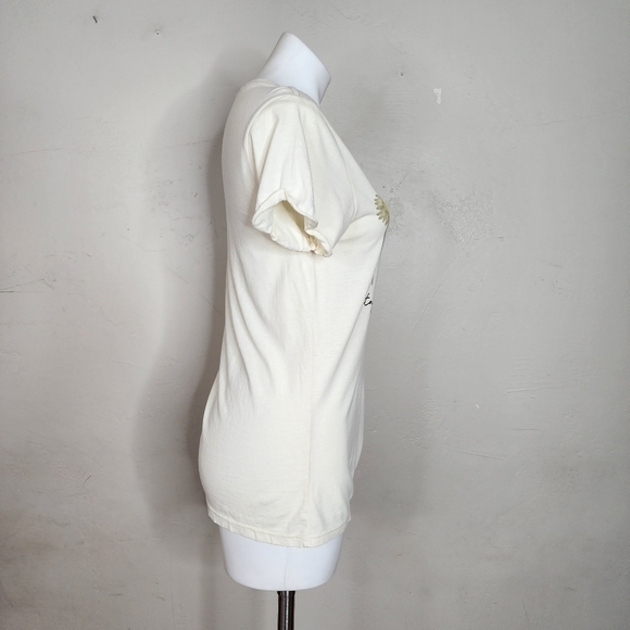 NWT‎ Project Karma Stay Wild Flower Child Crew Neck Tee Yellow Size Small - Picture 6 of 12